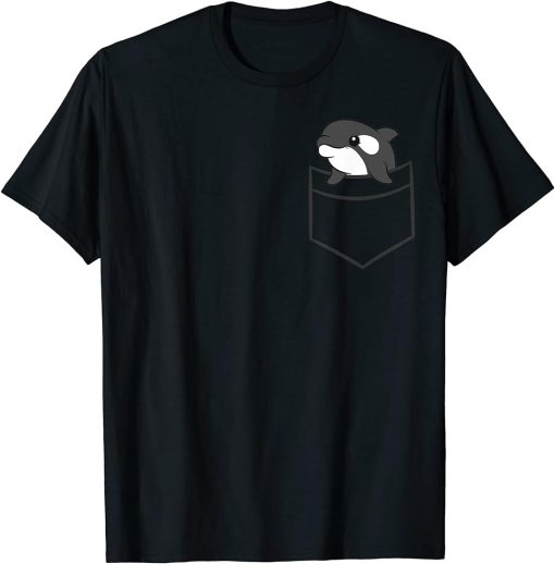 Killer Whale In The Pocket Ocean Sea Love Orcas T-Shirt