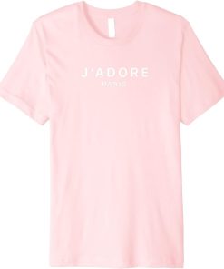 I love Paris J-Adore Paris France Pink Graphic T-shirt