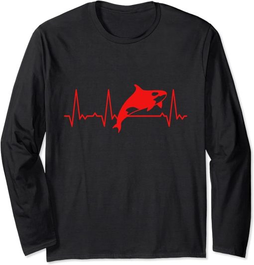 Heartbeat Orca Long Sleeve T-Shirt