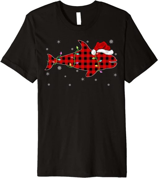 Buffalo Plaid Family Matching Orca Christmas Pajama Premium T-Shirt