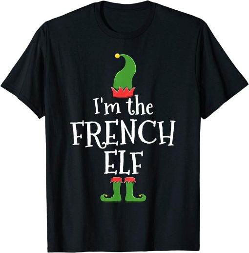 French Elf Costume for Matching Family Christmas Group T-Shirt