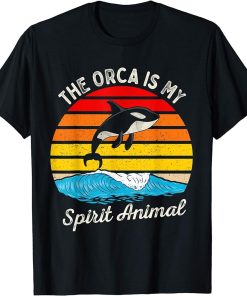 The Orca is Mt Spirit Animal Vintage Killer Whale T-Shirt