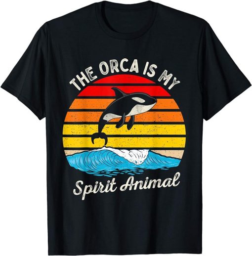 The Orca is Mt Spirit Animal Vintage Killer Whale T-Shirt