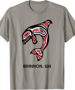 Brinnon, Washington Native American Orca Killer Whales Gift T-Shirt