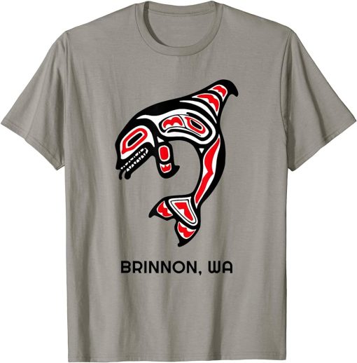 Brinnon, Washington Native American Orca Killer Whales Gift T-Shirt